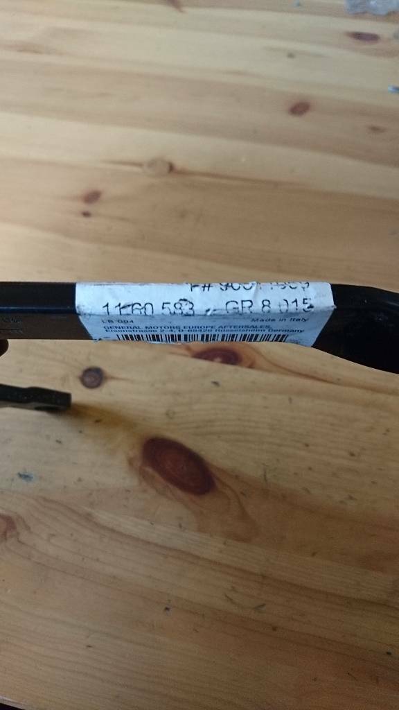 Corsa B Tigra A Haubenschanier links neu original GM