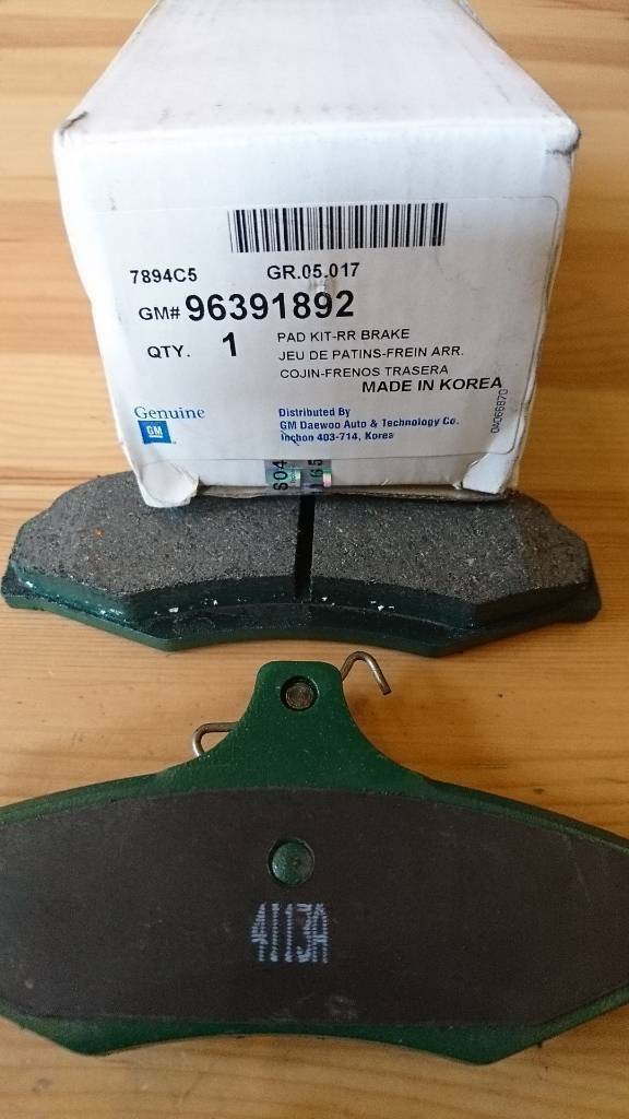 Daewoo leganza nubira Bremsklötze neu original gm 96391892