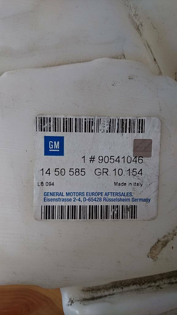 Vectra B Scheibenwischwasser Behälter Xenon neu original GM