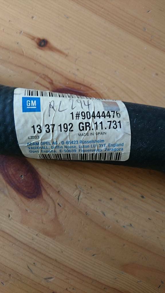 Corsa B Tigra A Kühlerschlauch Einlass neu original GM