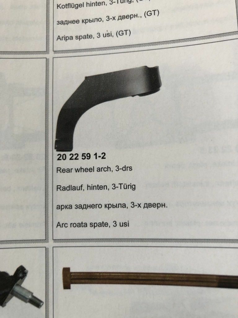 Original Klokkerholm Fiat Punto l 176 Radlauf hinten Rechts