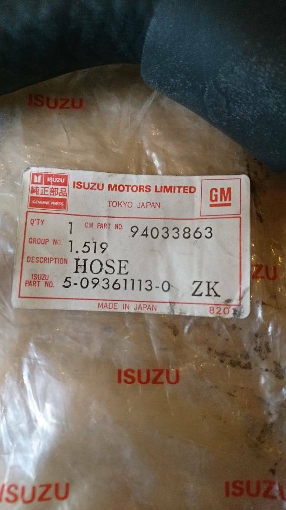 Opel Schlauch Isuzu neu original GM