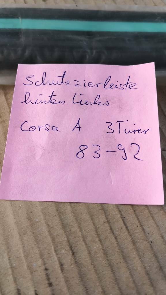 Opel Corsa A Schutzzierleiste Hinten Links neu original GM