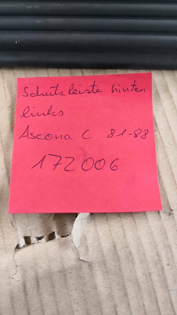 Opel Ascona C Schutzleiste Hinten Links Neu Original GM