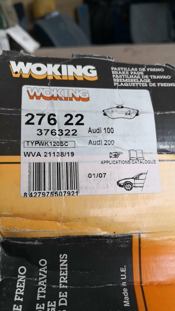 Audi 100 200 Bremsklötze Neu Original WOKING