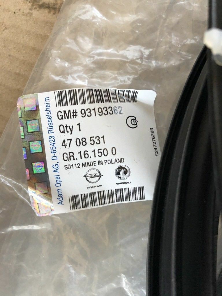 Original GM Opel Agila B Türdichtung hinten Rechts *NEU*