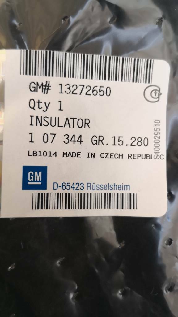 Opel Astra J Isolierung Stirnwand Außen neu original GM