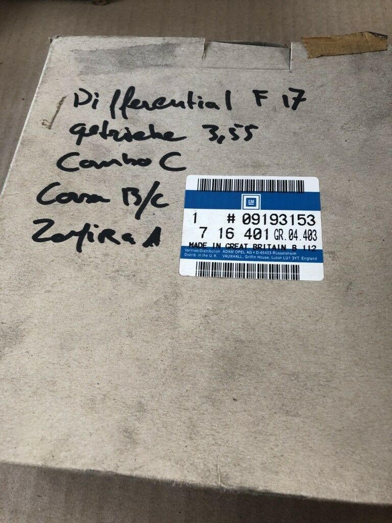 Original GM Opel Combi Corsa Zafira Differential F17 Getriebe NEU