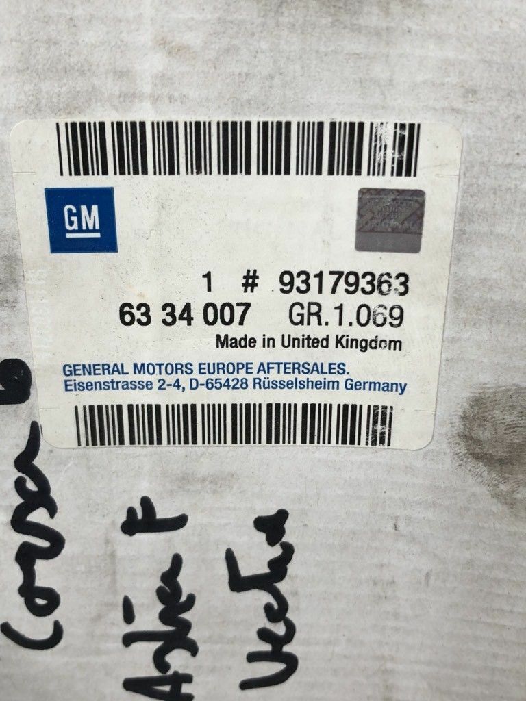 Original GM Opel Corsa B Astra F Vectra Wasserpumpe *NEU* 6334007