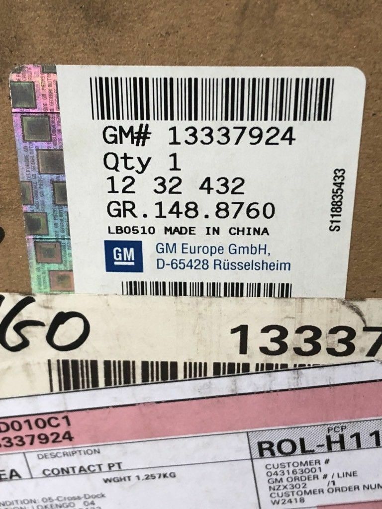 Original GM Opel Astra J Zündschloss Kontakteinheit Neu