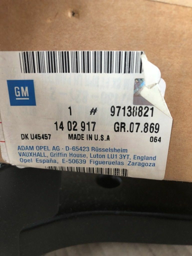 Original GM Opel Astra J Stosstangenträger Halter NEU