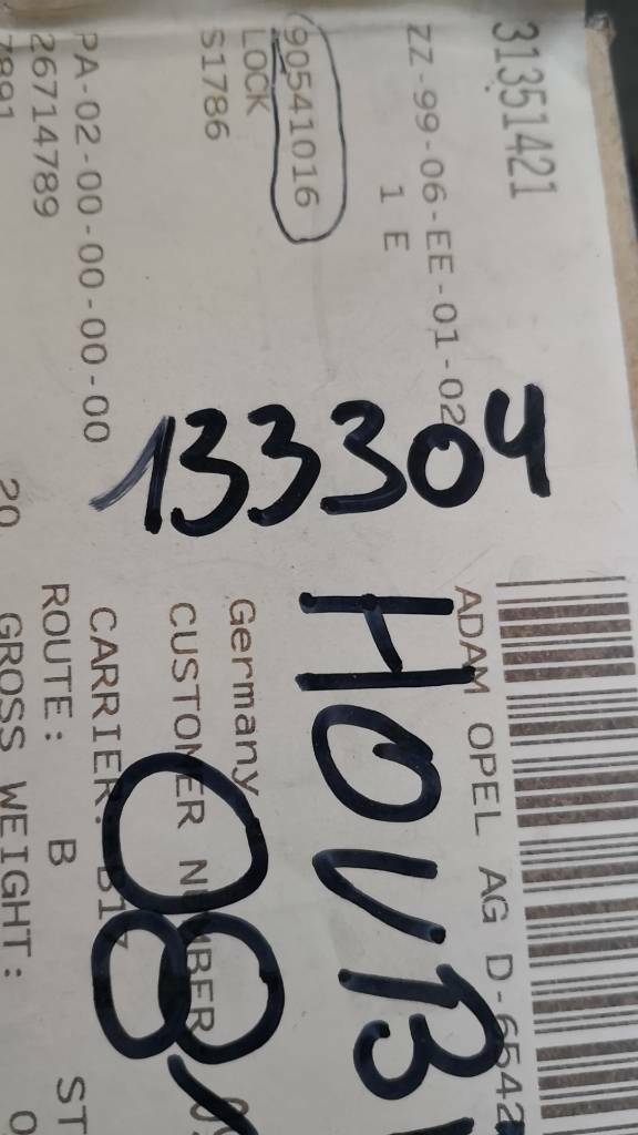 Opel Astra F Schloss Heckklappe neu original GM