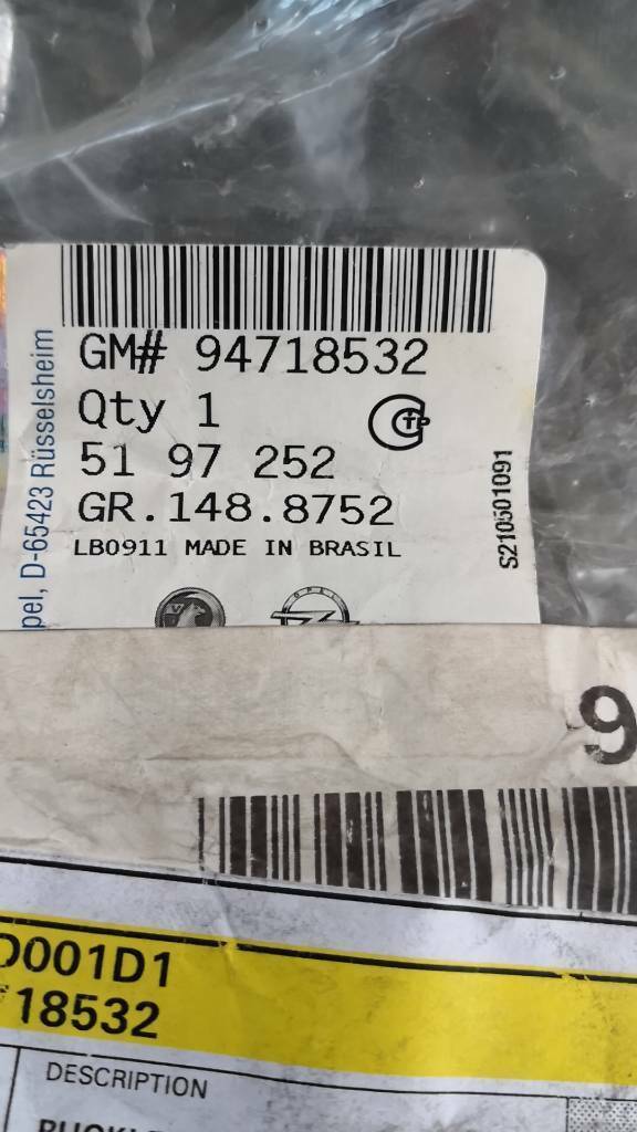 Opel Astra H Gurtschloss Hinten Mitte neu original GM