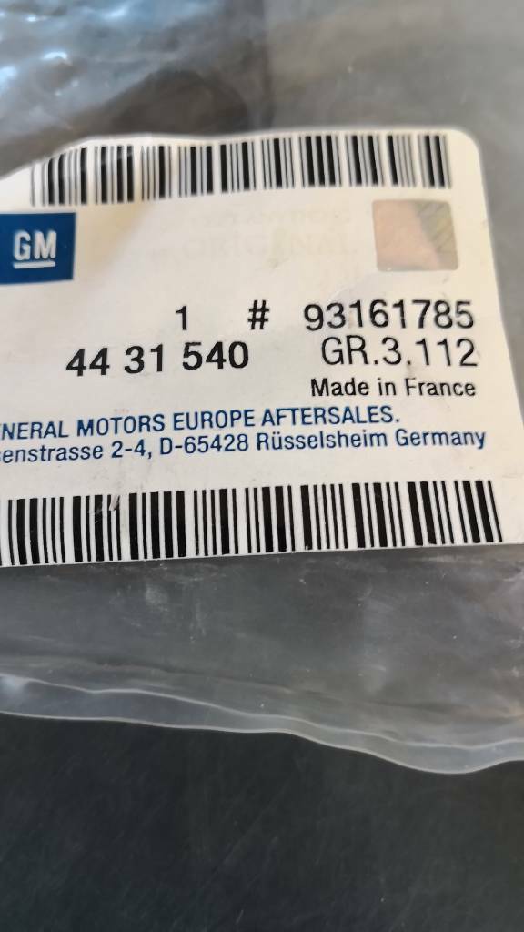 Opel Vivaro Dichtung Kraftstoffpumpe Neu Original GM