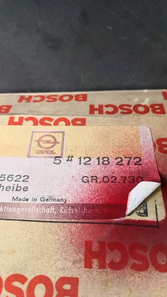 Opel Kadett B Scheinwerferglas neu original Bosch