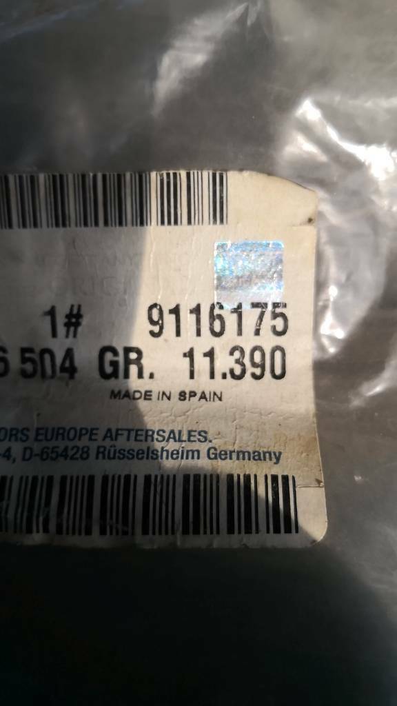Opel Corsa C Tigra B Seilzug Vordersitze neu original GM
