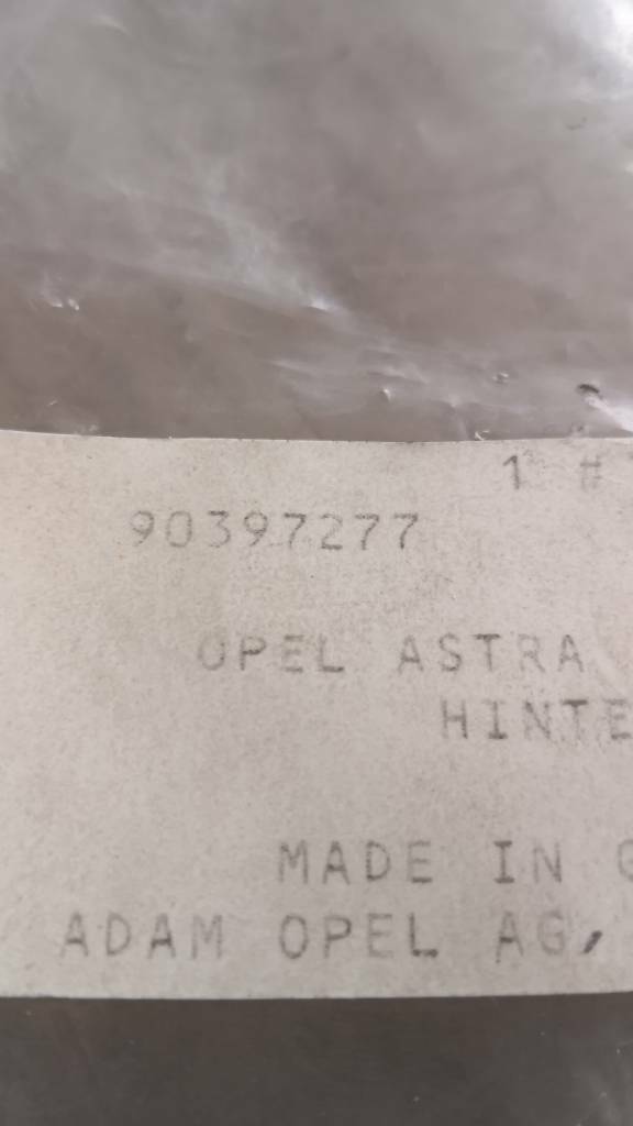 Astra Hatchback Schmutzfänger hinten original GM Opel NEU