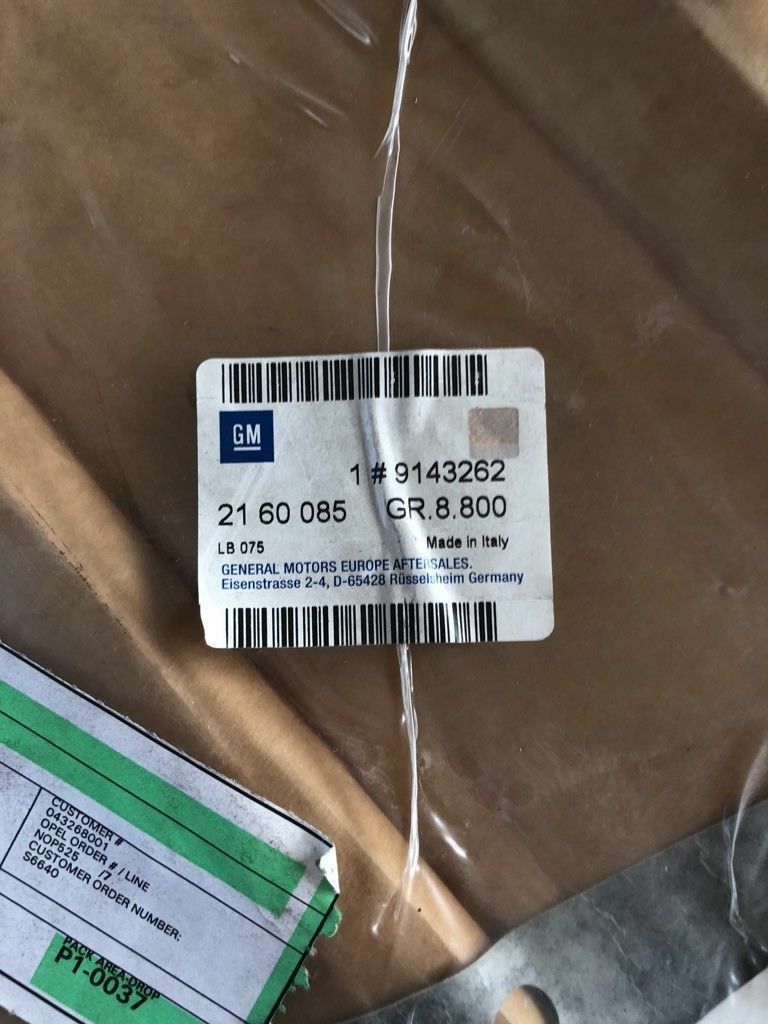 Original GM Opel Vectra B Heckstoßstange Aufkleber *NEU*