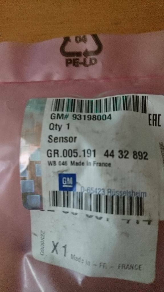 Opel Movano B Vivaro Drehzahl Nockenwellen Sensor neu original GM
