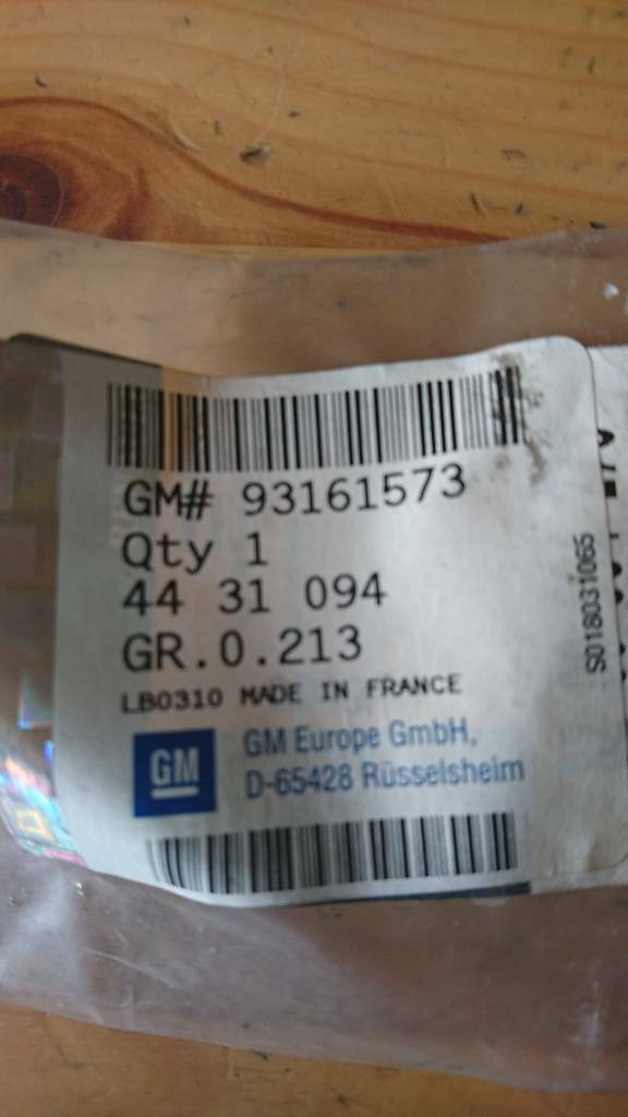 Opel Movano B Vivaro Dübel Nockenwellenrad Neu original GM