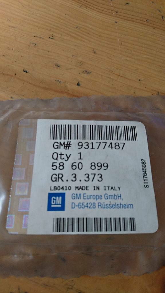 Agila Corsa Meriva Tigra Dichtung Ölrücklaufleitung Turbolader GM