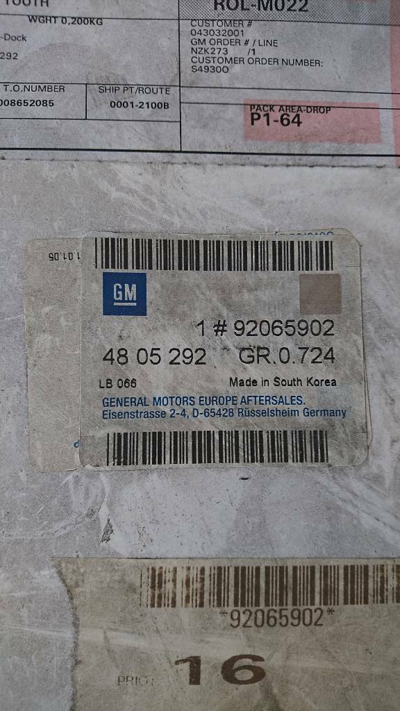 Antara Zahnriehmen neu original GM