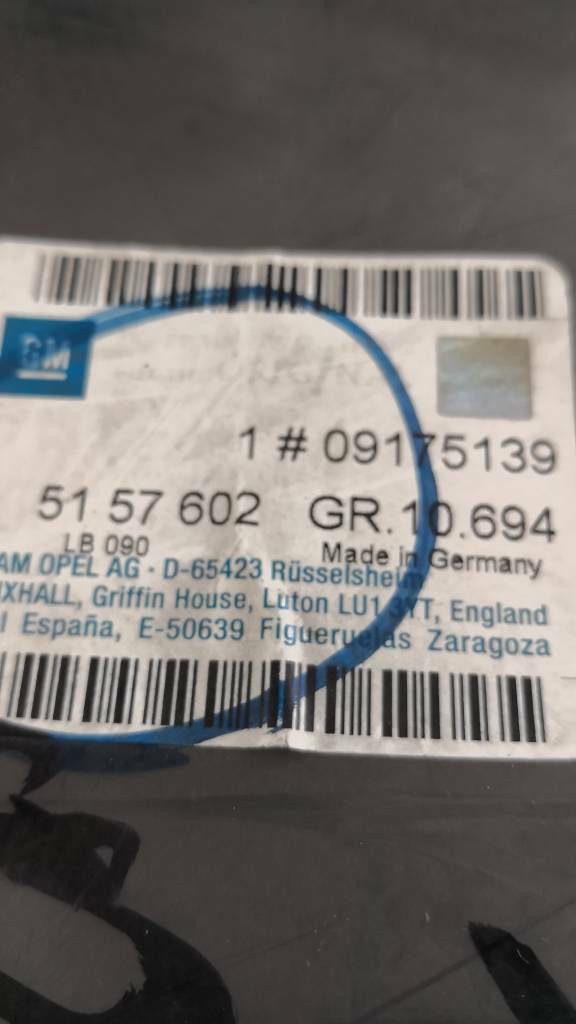 Opel Vectra B Dichtung Dach Neu Original GM