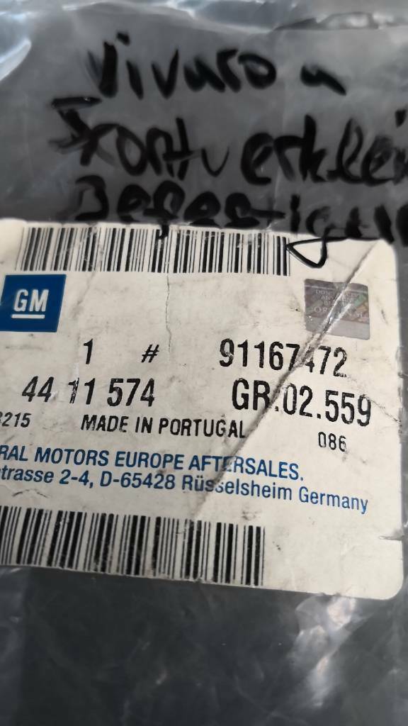 Opel Vivaro A Frontverkleidung Befestigung Neu Original GM