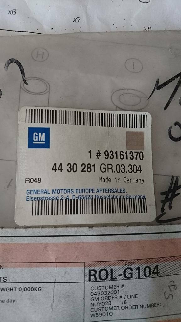 Astra G H Zafira A B Corsa D Stopfen Kraftstoffverteilerleitung NEU original Opel