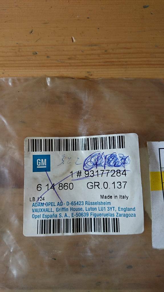 Agila Astra Corsa Meriva Tigra Kurbelwellen Dichtung hinten GM