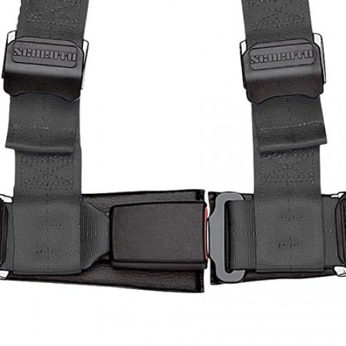 Schroth Quickfit asm schwarz mit SCHROTH RACING Logo rechts für BMW E46