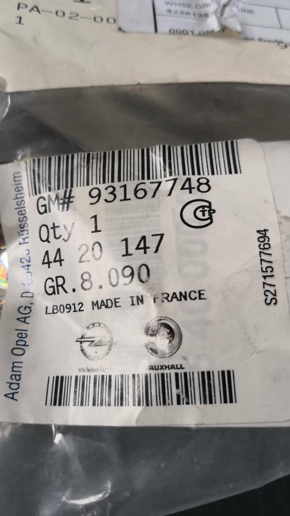 Opel Movano 2.3 CDTi Haubenscharnier Neu Original GM