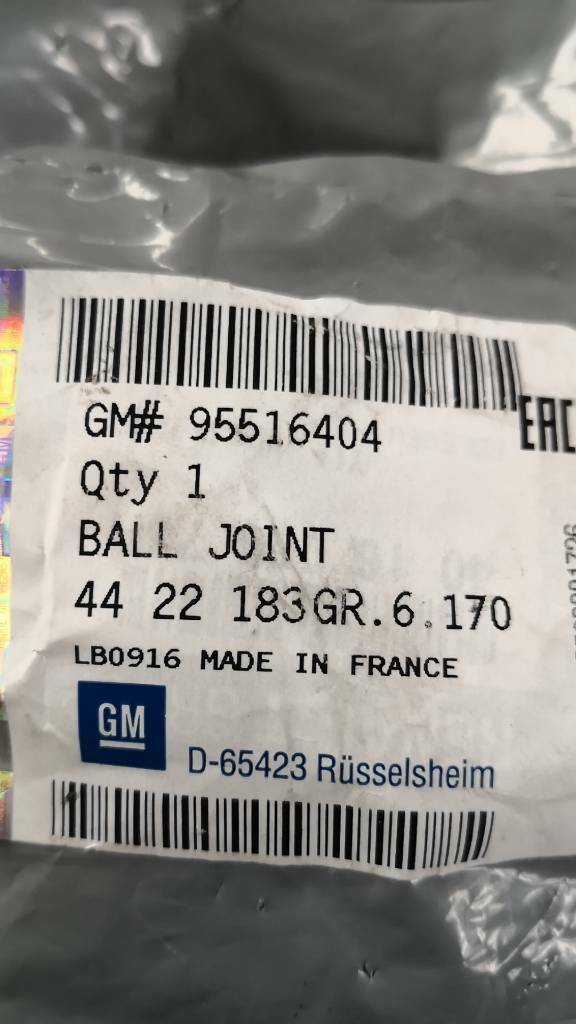 Opel Movano B Kugelgelenk Neu Original GM