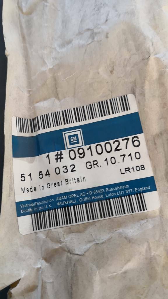 Opel Astra G Zafira A Dichtung Fensterschacht Hinten Rechts neu original GM