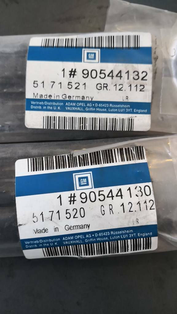 Opel Vectra B Satz Zierleisten Schwarz Türen Vorne Neu Orig