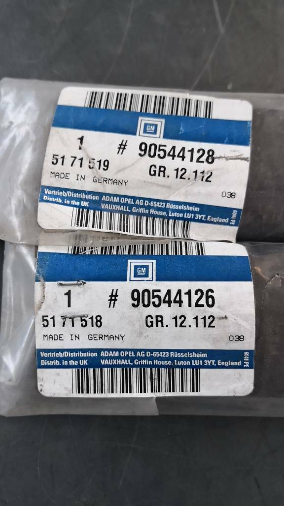 Opel Vectra B Satz Zierleisten Schwarz Türen Vorne Neu Orig GM