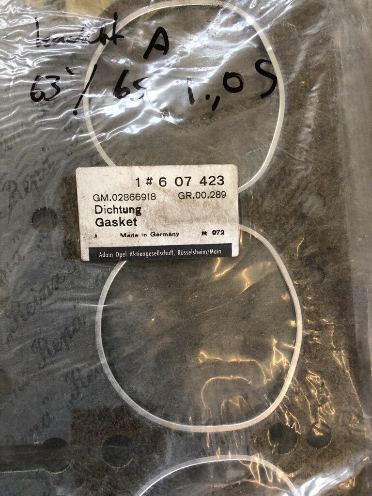 Opel Kadett A Zylinder Kopf Dichtung neu original GM