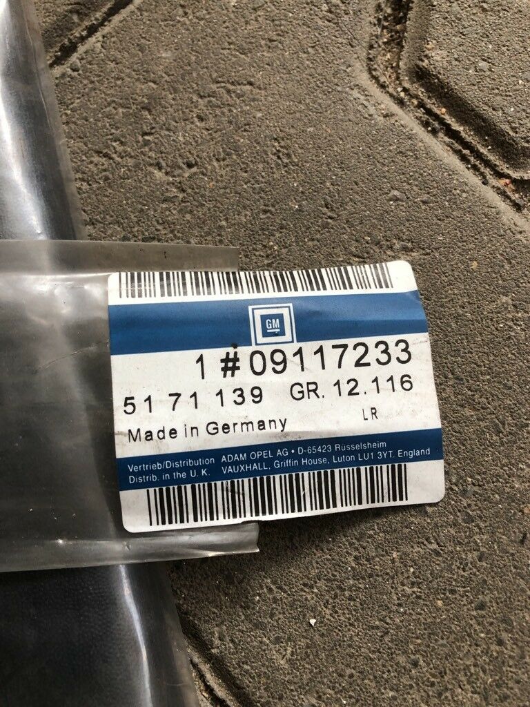 Opel Astra F Zierleiste Seitenwand hinter links Neu Original GM