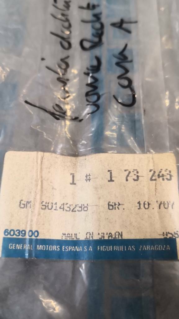 Opel Corsa A Zierleiste Fenster Vorne Rechts Neu Original GM