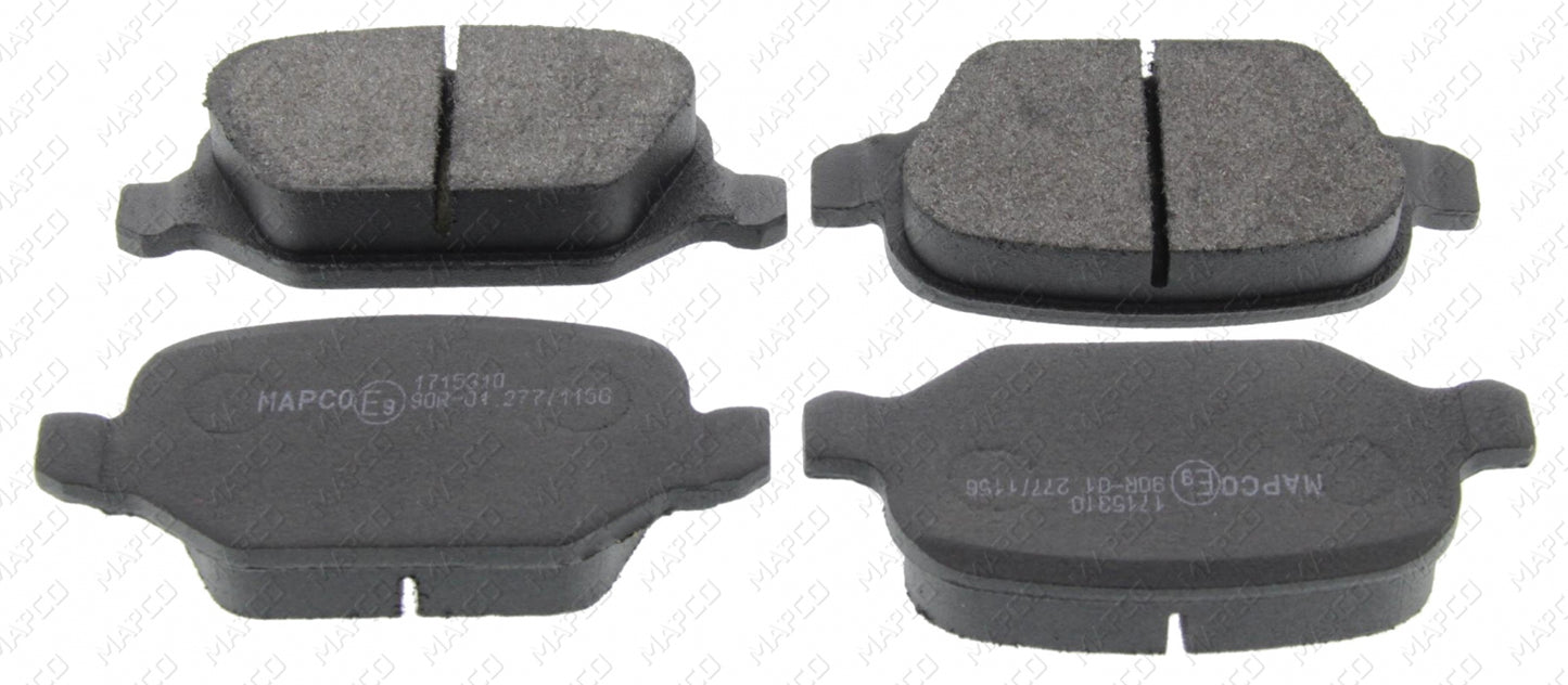 MAPCO Bremsbelagsatz, Scheibenbremse Hinterachse 6716