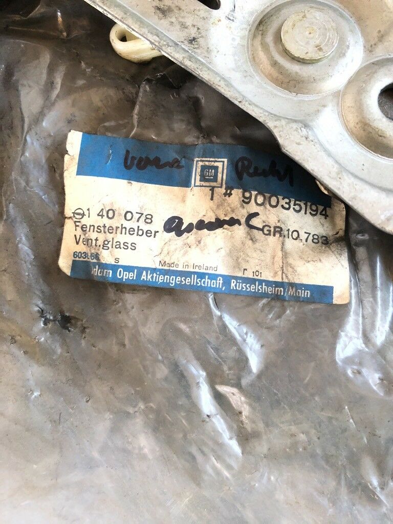 Original GM Opel Ascona C Fensterheber Neu