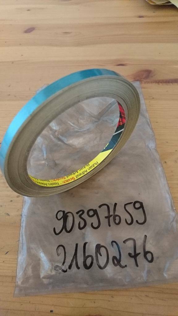 Kadett E Farbstreifen 10m Türkis Stoßstange neu original GM