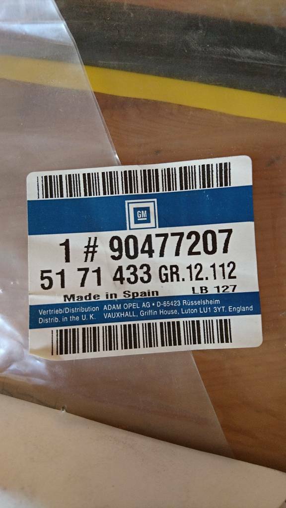 Corsa B Tigra A Zierleiste Seitenwand hinten links neu GM