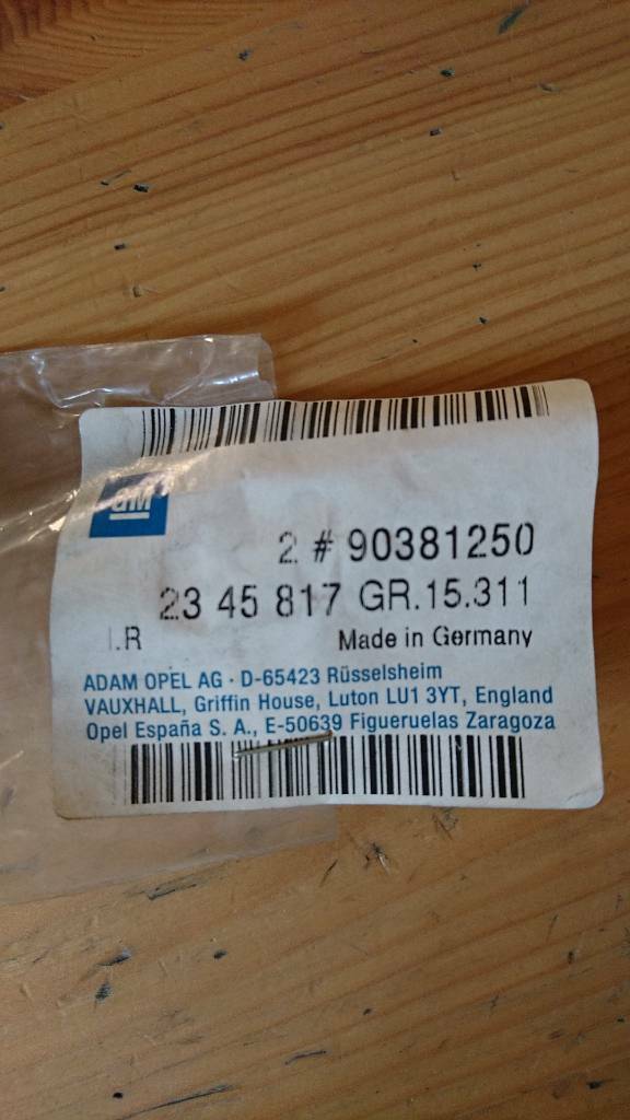 Astra F Halteband Kofferraum Hutablage Neu Original GM