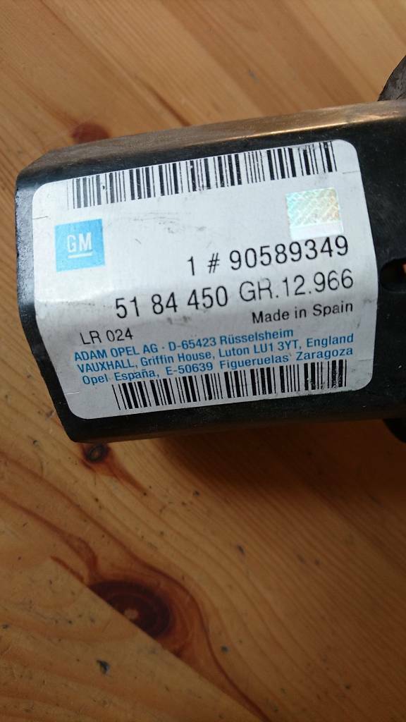 Astra G Stauchrohr hinten links original GM Opel NEU