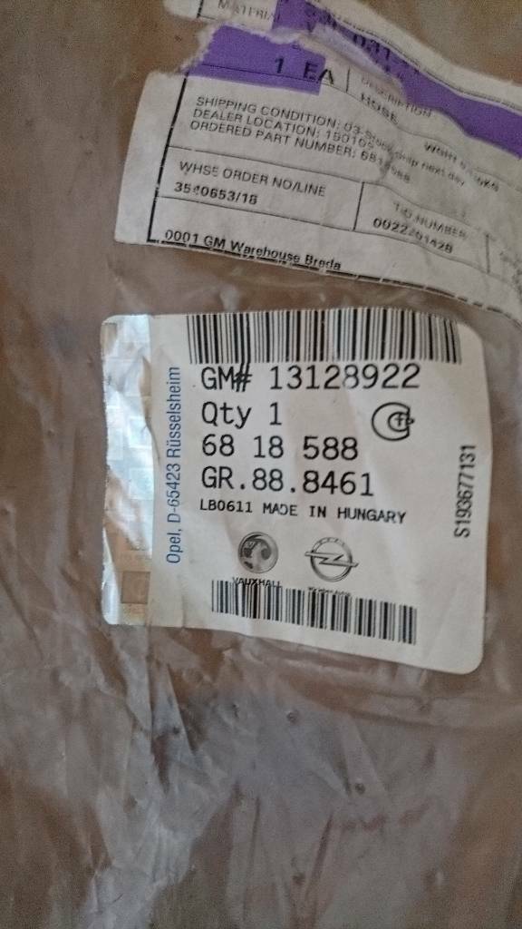 Astra H Heizungsschlauch Rücklauf neu original GM