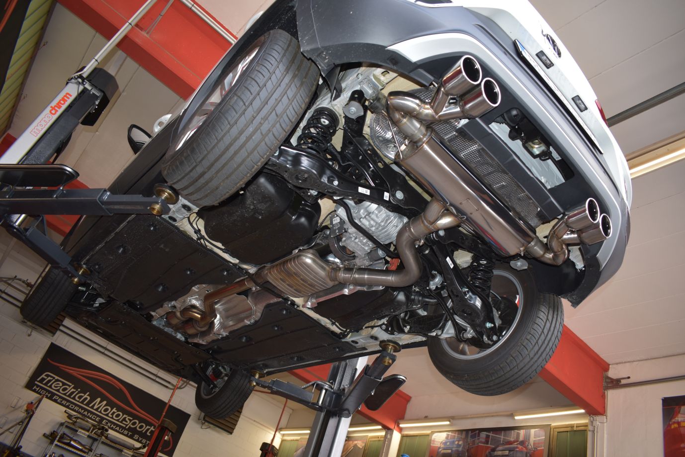 Friedrich Motorsport 76mm Duplex Sportendschalldämpfer VW T-ROC 4motion