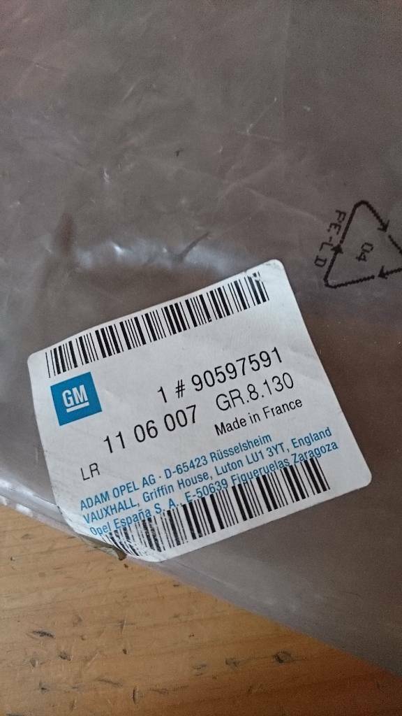 Astra G Zafira A Blende Zierleiste Kotflügel links Neu GM