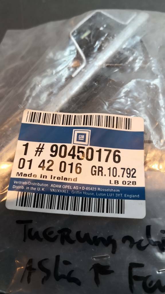 Opel Astra F Führungsschiene Fenster Links Neu Original GM