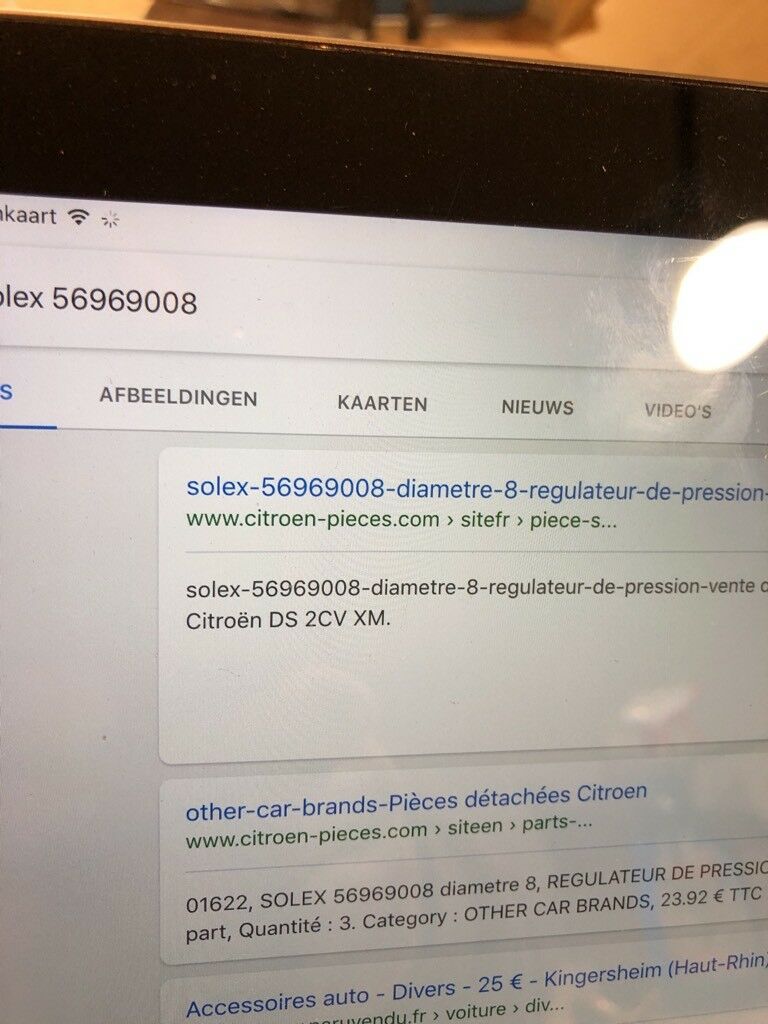 Citroën DS 2CV XM Kraftstoff Druckregler Neu SOLEX